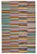 Tappeto Kilim multicolore, inizio XXI secolo, Immagine 1