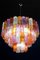 Lustre Tronchi Mid-Century en Verre de Murano Multicolore, 1970s 4