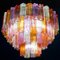 Mid-Century Multicolored Murano Glass Tronchi Chandelier, 1970s 10