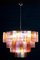 Mid-Century Multicolored Murano Glass Tronchi Chandelier, 1970s 5