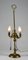 Electrified 2-Light Oil Lantern Lamp in Brass with Snake Decorations, Image 5