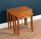 Mid-Century Teak Nesting Coffee Tables, 1960s, Set of 3, Image 5