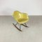 Sedia a dondolo RAR color limone di Herman Miller per Eames, anni '50, Immagine 1