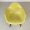 Sedia a dondolo RAR color limone di Herman Miller per Eames, anni '50, Immagine 5