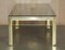 Mid-Century Modern Brass & Glass Coffee Cocktail Table, 1950s, Image 7