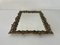 Rectangular Mirror with Floral Brass Frame, Germany, 1950s 3