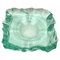 Emerald Green Ashtray Glass attributed to Pietro Chiesa for Fontana Arte, Italy, 1970s 1