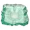 Emerald Green Ashtray Glass attributed to Pietro Chiesa for Fontana Arte, Italy, 1970s, Image 1