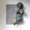 Circle Blue Grey Wall Sconce Ensemble by Sander Bottinga, Set of 3 5