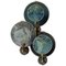 Circle Blue Grey Wall Sconce Ensemble by Sander Bottinga, Set of 3 1