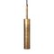 Large Raw Brass Stav Celing Lamp by Johan Carpner for Konsthantverk 2