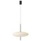 Model 2065 Lamp with White Diffuser and Black Hardware by Gino Sarfatti 1