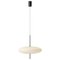 Model 2065 Lamp with White Diffuser and Black Hardware by Gino Sarfatti, Image 1