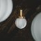Small Raw Brass Klyga Ceiling Lamp by Johan Carpner for Konsthantverk 4