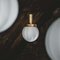 Small Raw Brass Klyga Ceiling Lamp by Johan Carpner for Konsthantverk 6