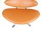 Corona Stuhl aus cognacfarbenem Anilinleder von Poul Volther 3