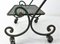 French Iron Table Trolley Console with Wheels, 1960s 8