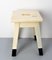 French Painted Wooden Side Stool, 1950s 7