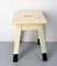 French Painted Wooden Side Stool, 1950s, Image 7