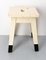 French Painted Wooden Side Stool, 1950s, Image 6