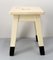 French Painted Wooden Side Stool, 1950s 2