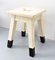 French Painted Wooden Side Stool, 1950s, Image 4