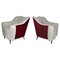 Set of Italian Armchairs attributed to Gio Ponti, 1950s 1