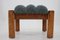 Oak Armchairs with Stools, Finland, 1960s, Set of 4, Image 6