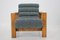 Oak Armchairs with Stools, Finland, 1960s, Set of 4, Image 11