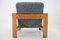 Oak Armchairs with Stools, Finland, 1960s, Set of 4, Image 15