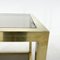 Mid-Century Italian Brass and Smoked Glass Table, 1970s 5