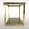 Mid-Century Italian Brass and Smoked Glass Table, 1970s 6