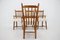 Oak and Sheepskin Fabric Dining Armchairs, 1960s, Image 8