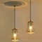 Smoked Brown Glass and Brass Pendant Lights attributed to Peill & Putzler, 1960s, Set of 2, Image 6