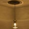 Lampade a sospensione in vetro marrone fumé e ottone attribuite a Peill & Putzler, anni '60, set di 2, Immagine 15