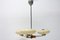 Chrome and Wood Art Deco Pendant Chandelier, 1930s, Bohemia 2