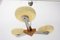 Lámpara de araña Art Déco de cromo y madera, años 30, Bohemia, Imagen 7
