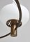 Opaline and Brass Ring Chandelier by Hammer & Moldenhawer from Louis Poulsen, 1953, Image 12
