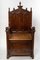 19th Century Neo-Gothic Walnut Armchair 11