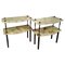 Art Deco Style Brass and Onyx Nightstands, Italy, 1950s, Set of 2, Image 1