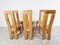 Pine Wood Highback Dining Chairs, 1970s, Set of 6, Image 4