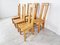 Pine Wood Highback Dining Chairs, 1970s, Set of 6 8