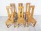 Pine Wood Highback Dining Chairs, 1970s, Set of 6 7