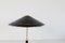 Lámpara de mesa de latón atribuida a Bent Karlby para Lyfa, Dinamarca, 1956, Imagen 8
