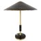 Brass Table Lamp attributed to Bent Karlby for Lyfa, Denmark, 1956, Image 1