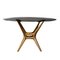 Table with Sculptural Wooden Base and Marble Top, Italy, 1960s 3