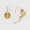 20th Century 18 Karat Yellow Gold Diamonds Earrings, France, Set of 2 3