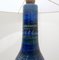 Lampe de Bureau en Poterie Bleue attribuée à Aldo Londi pour Bitossi Rimini, 1960s 4