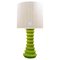 Green Ceramic Table Lamp, 1970s, Image 1