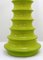 Lámpara de mesa de cerámica verde, años 70, Imagen 9
